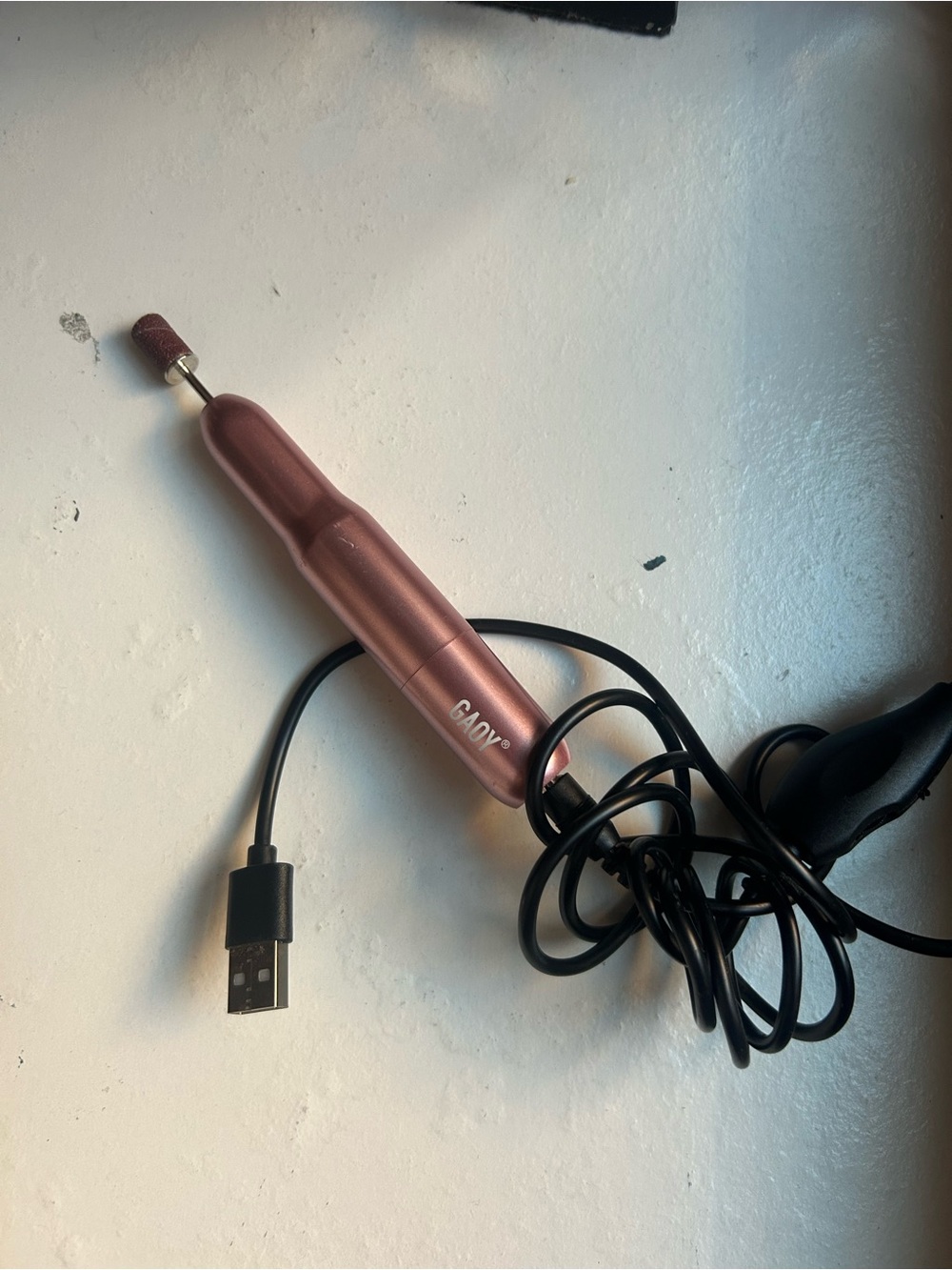 Rose Gold Gaoy USB Electric Nail File